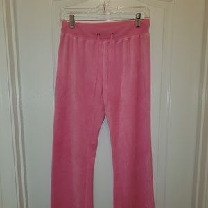 Women's Pink Velour Comfy Pants